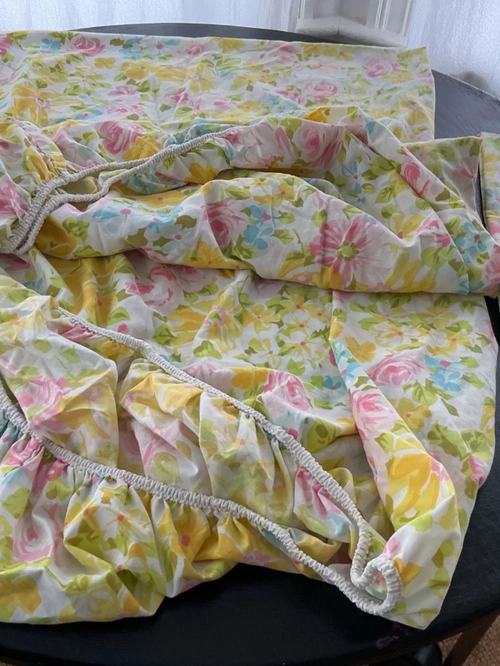 Vintage Fitted Sheet and Pillow Case